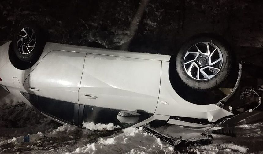 Samsun'da otomobilin devrilmesi sonucu 4 kişi yaralandı