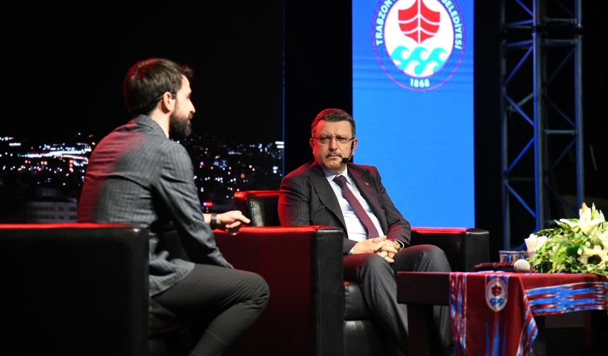 Trabzon'da ramazan etkinlikleri kapsamında söyleşi gerçekleştirildi
