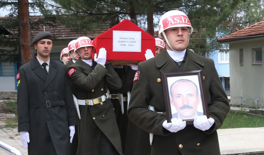 Kıbrıs gazisi Ayık, Amasya'da son yolculuğuna uğurlandı