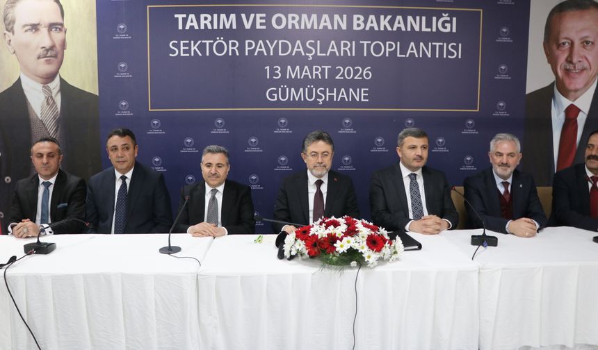 Tarım ve Orman Bakanı İbrahim Yumaklı, Gümüşhane'de konuştu: