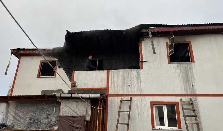 Alucra'da evde çıkan yangın maddi hasara yol açtı