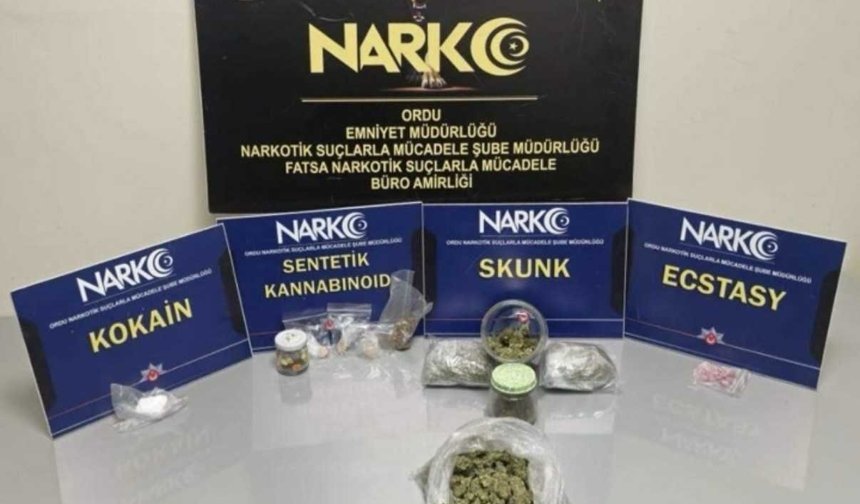 Ordu'da uyuşturucu operasyonunda 4 şüpheli tutuklandı
