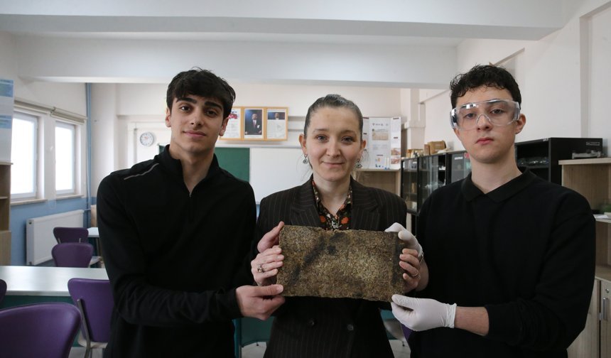 Tokatlı öğrencilerin küspeden yalıtım malzemesi ürettiği proje New York'ta Türkiye'yi temsil edecek