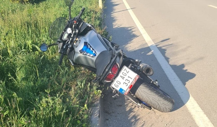 Tokat'ta devrilen motosikletin sürücüsü öldü