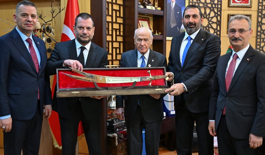 Trabzonspor Kulübü Başkanı Doğan, MHP Genel Başkanı Bahçeli'yi ziyaret etti