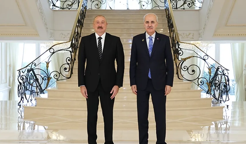 Azerbaycan Cumhurbaşkanı Aliyev, Kurtulmuş'u kabul etti