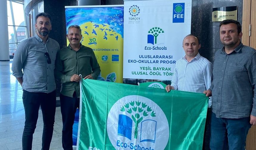 Çorum'da 2 okula uluslararası Yeşil Bayrak ödülü verildi