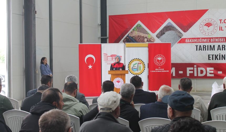 Düzce'de çeltik üreticilerine tohum dağıtıldı