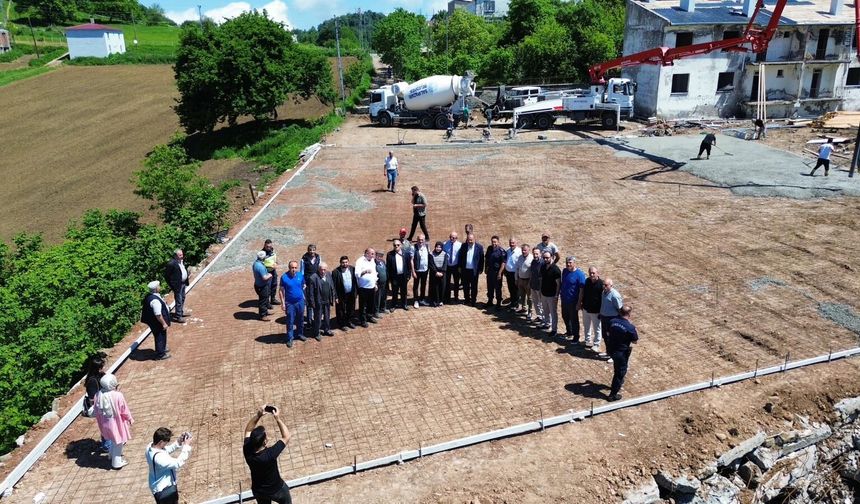 Salıpazarı'na hava ambulansı için helikopter pisti yapılıyor