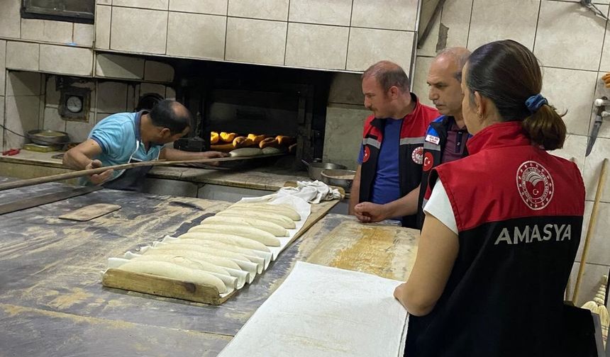 Gümüşhacıköy'de gıda denetimleri sürüyor
