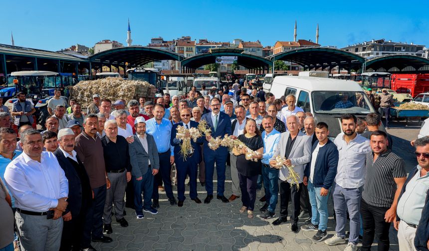Kastamonu'da hasadın başlamasının ardından Taşköprü Sarımsak Pazarı açıldı