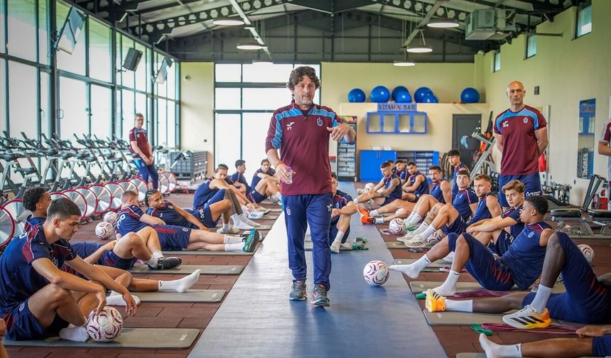 Trabzonspor, yeni sezon hazırlıklarını çift antrenmanla sürdürdü