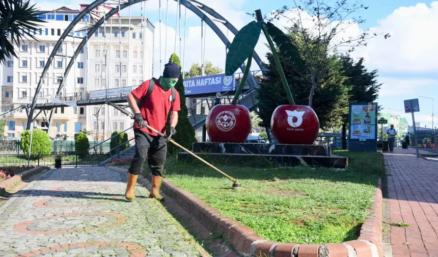 Giresun'da park ve meydanlar yenileniyor
