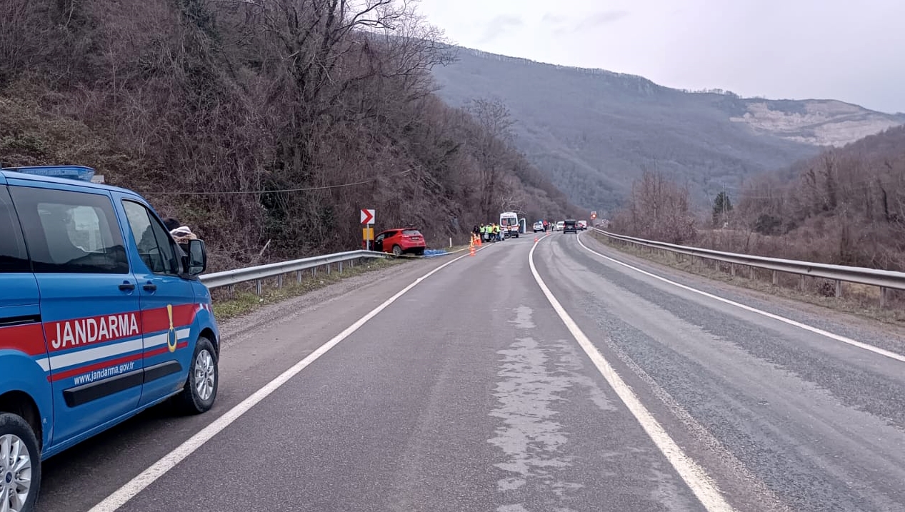 Karabük'te Şarampole Devrilen Otomobilin Sürücüsü Öldü