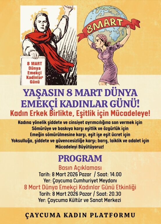 8 Mart Çaycuma Afiş 2026