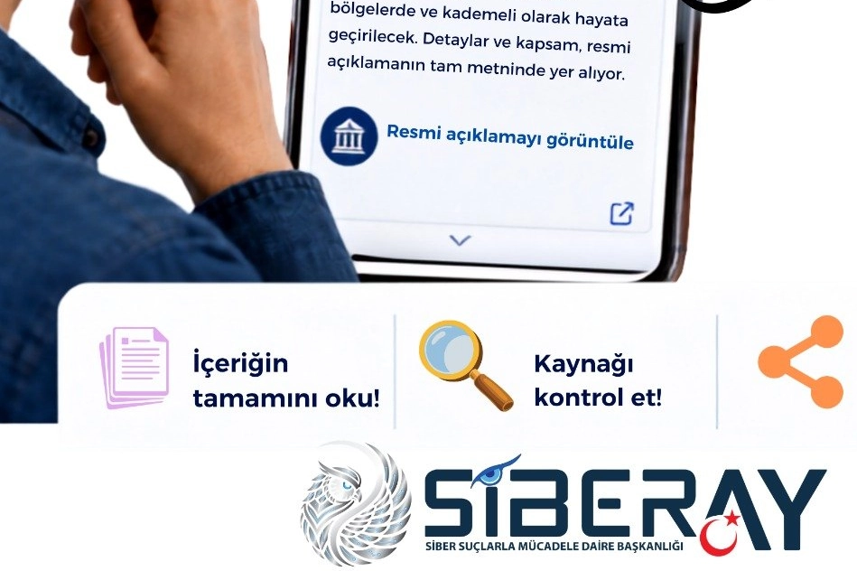 Siberay'dan sosyal medya kullanıcılarına 'dezenformasyon' uyarısı