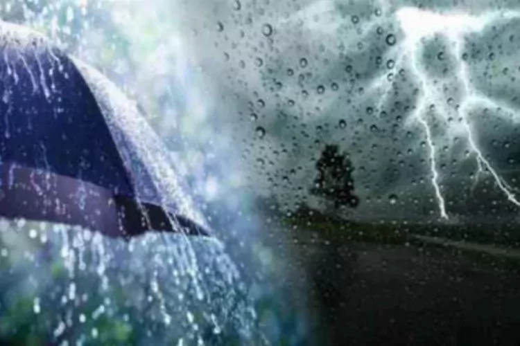 Meteoroloji'den kuvvetli yağış ve fırtına uyarısı